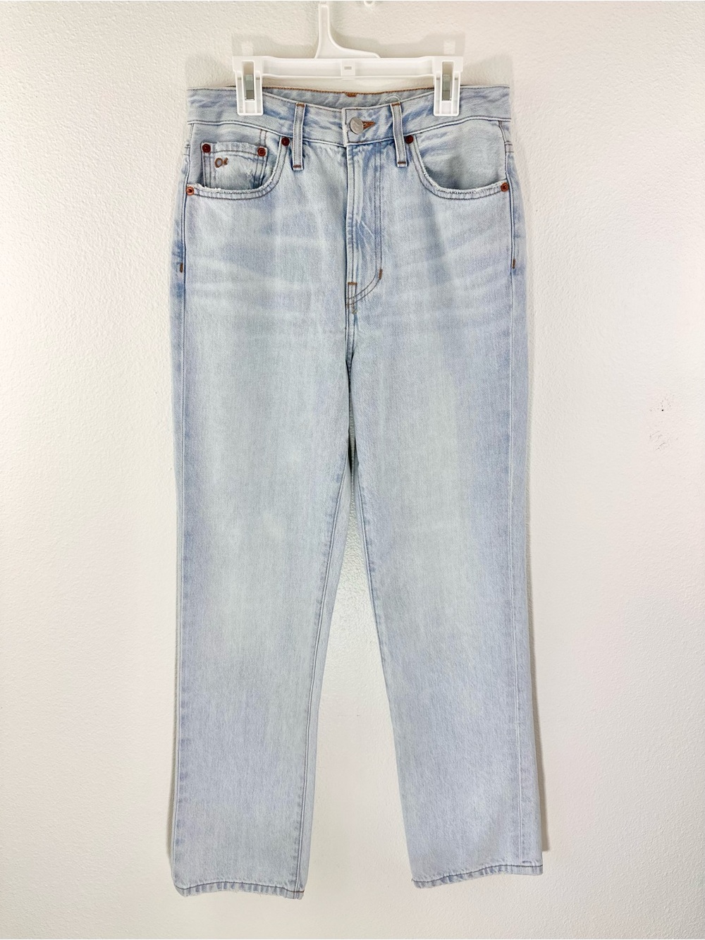 OUTERKNOWN Sea Jeans The Strand Straight 26 Womens Light Wash Organic Cotton